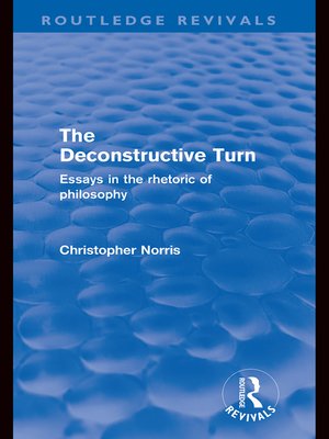 cover image of The Deconstructive Turn (Routledge Revivals)